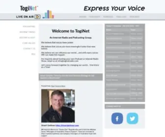 Toginetradio.com(TogiNet Radio) Screenshot