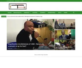 Togoactualite.com(Premier site d'information du Togo) Screenshot