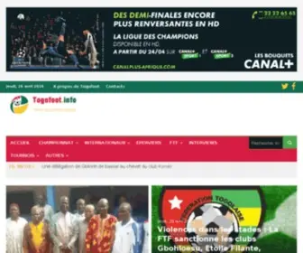Togofoot.info(TOGO FOOT) Screenshot