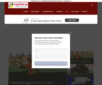 Togofoot.tg(TOGO FOOT) Screenshot