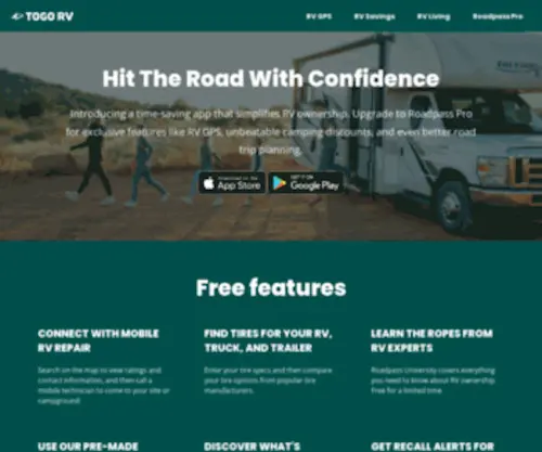 Togorv.com(Togo RV is now in Roadtrippers) Screenshot