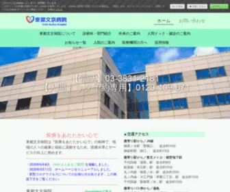 Tohtobunkyo-HP.com(東都文京病院) Screenshot