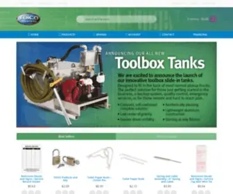 Toico.com(Toico Industries Portable Restroom Supplies) Screenshot