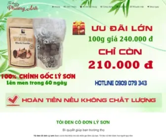 Toidenphuonganh.com(Tỏi đen cô đơn Lý Sơn Cao Cấp) Screenshot