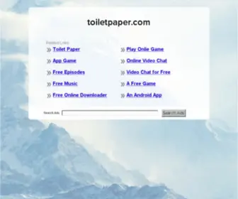 Toiletpaper.com(The Leading Toilet Paper Site on the Net) Screenshot