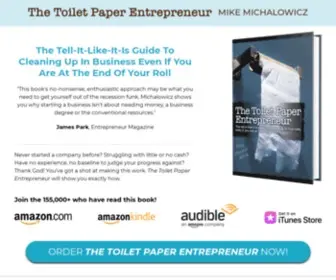 Toiletpaperentrepreneur.com(The Toilet Paper Entrepreneur by Mike Michalowicz) Screenshot