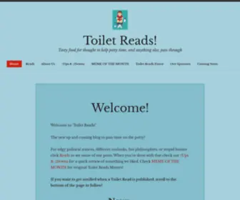 Toiletreads.com(Tasty food for thought to help potty time) Screenshot