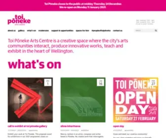 Toiponeke.nz(Toi Pōneke Arts Centre) Screenshot