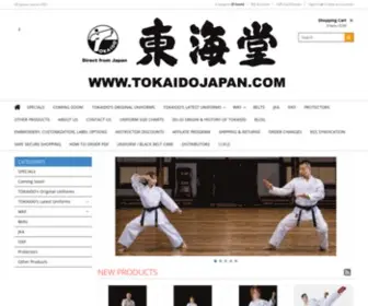Tokaidojapan.com(Tokaido, The Worldwide Standard, Karate Uniforms, Black belts, Embroidery, Customization, WKF Uniforms, WKF Products, Separates, Novelty Items, Do-Gi Origin, Direct from Japan) Screenshot
