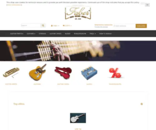 Tokaiguitar.de(Faber Guitar Germany) Screenshot
