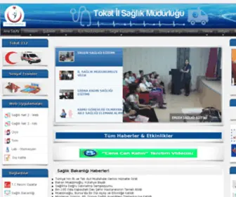 Tokatsm.gov.tr(Sağlık müdürlüğü) Screenshot