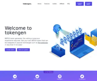Tokengen.io(Create your own BEP20 Token for FREE) Screenshot