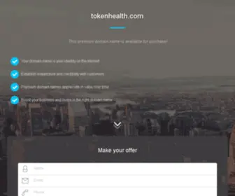 Tokenhealth.com(Accelerating the Pace of Life) Screenshot