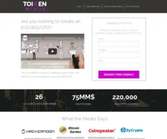 Tokenminds.co(Crypto Marketing) Screenshot