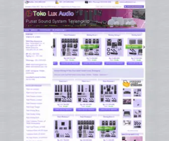 Tokoluxaudio.com(Toko Jual Aneka Sound System Terlengkap) Screenshot