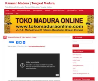 Tokomaduraonline.com(Toko Madura Online menjual produk khas madura : Batik Madura) Screenshot