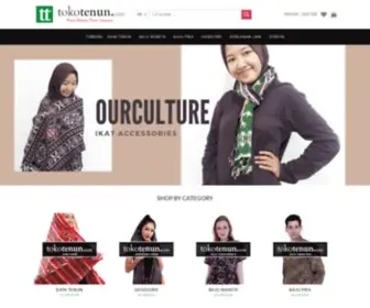 Tokotenun.com(Jual Kain Tenun Online Indonesia) Screenshot