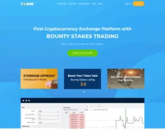 Tokpie.io(First Cryptocurrency Exchange Platform with BOUNTY STAKES TRADING) Screenshot
