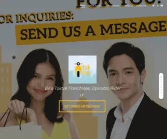 Toktokfranchising.com(For movers) Screenshot