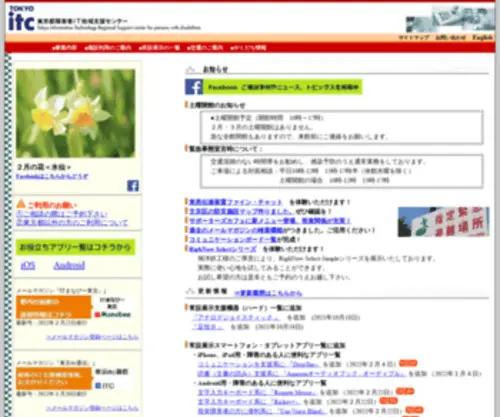 Tokyo-Itcenter.com(障害者) Screenshot