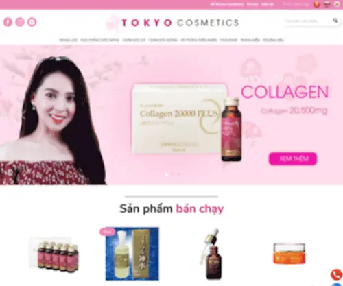 Tokyocosmetics.vn(Tokyo Cosmetics Mỹ Phẩm Cao Cấp Ex) Screenshot