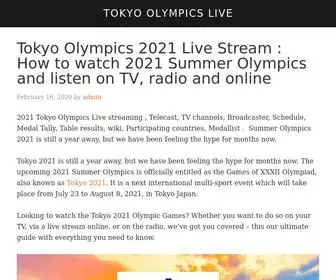 Tokyoolympicslive.com(2021 Tokyo Olympics LiveStream) Screenshot