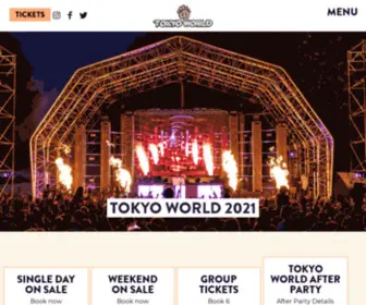 Tokyoworld.org(Tokyo World Festival) Screenshot