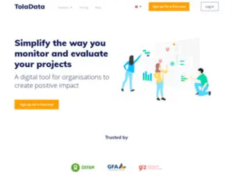 Toladata.com(Monitoring and Evaluation Software for NGOs) Screenshot