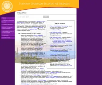 Tolc-NSN.org(Tohono O'odham Legislative Branch) Screenshot