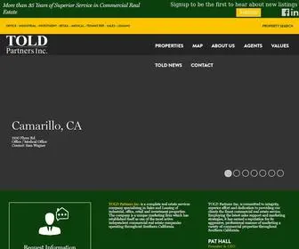 Told.com(Commercial Real Estate Services) Screenshot