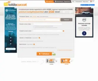 Toldacuccot.hu(Nagyméretű fájlküldés egyszerűen) Screenshot