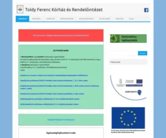 Toldykorhaz.hu(Toldy) Screenshot