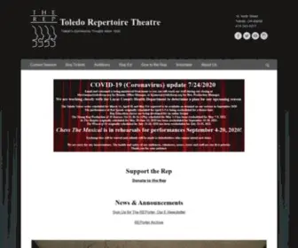 Toledorep.org(The Toledo Repertoire Theatre) Screenshot