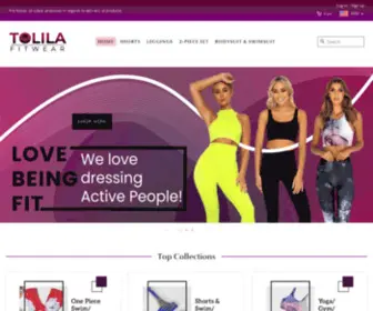 Tolilafit.com(Tolila Fitwear) Screenshot