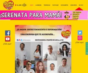 Tolimastereo.com(Emisora Tolima Estereo) Screenshot