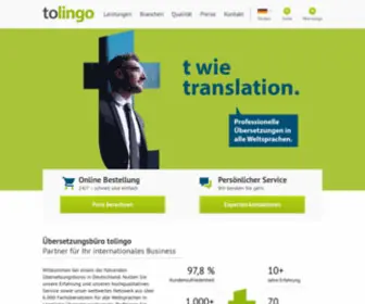 Tolingo.ch(Übersetzungsbüro tolingo) Screenshot