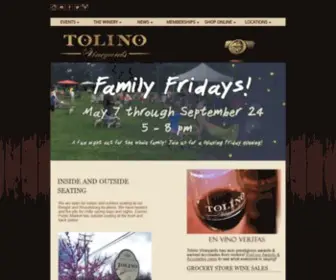 Tolinovineyards.com(Tolino Vineyards) Screenshot