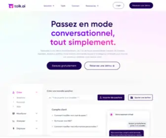 Tolk.ai(Solutions de live chat pour un Service Client sous stéroïdes) Screenshot