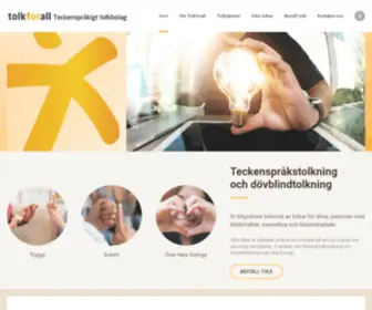 Tolkforall.se(Teckenspråkstolkning med Tolkforall) Screenshot