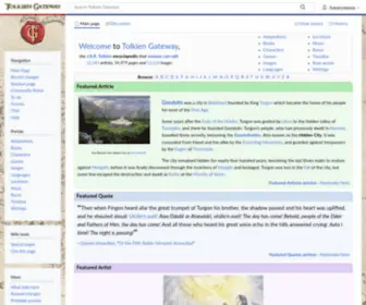Tolkiengateway.net(Tolkien Gateway) Screenshot