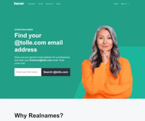 Tolle.com(A more meaningful email address) Screenshot