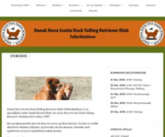Tollerklubben.dk(Nova Scotia Duck Tolling Retriever Klub) Screenshot