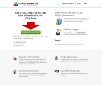 Tollfreenumber.org(Toll Free Numbers to your Cell Phone or Office) Screenshot