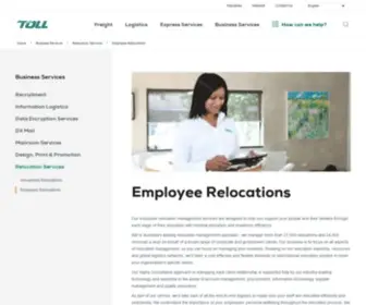Tolltransitions.com.au(Toll Transitions) Screenshot
