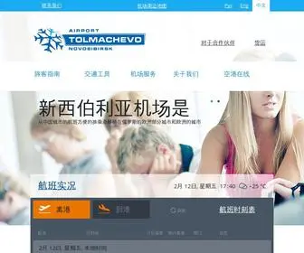 Tolmachevo.cn(新西伯利亚机场（托尔马切沃）) Screenshot