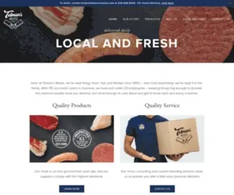 Tolmansmeats.com(Tolman's Meats) Screenshot