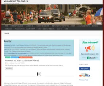Tolonoil.us(Village Municipal Website) Screenshot