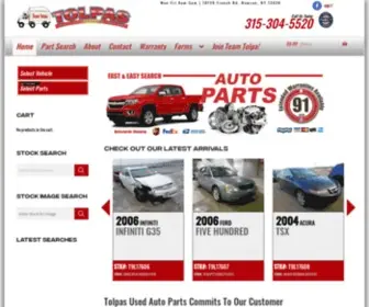 Tolpas.com(Tolpas Used Auto Parts Commits To Our Customer) Screenshot