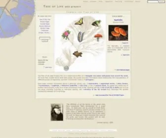 Tolweb.org(Tree of Life Web Project) Screenshot
