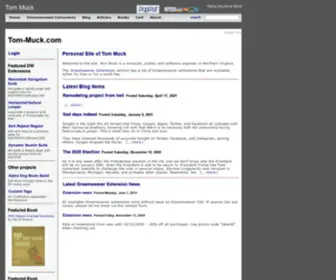 Tom-Muck.com(Dreamweaver Extensions) Screenshot